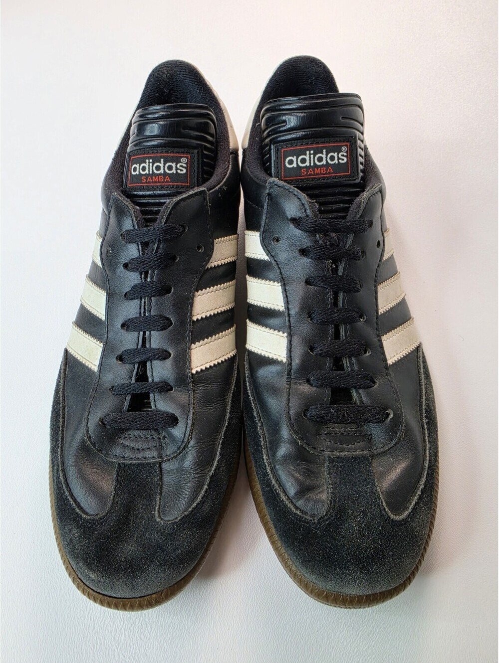Adidas Samba OG Classic Black Leather Shoes Sneakers Mens Size 8.5